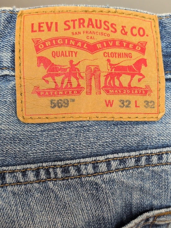Levi's Other - Levi's Men's Light Blue Denim Jeans with Leather Patch